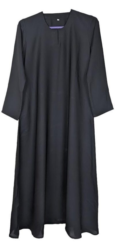 Abaya for women abaya for women muslim uk Girls Maxi Dress Plain Nida Burka Long Sleeves Maxi Dress Plain Flair with Pocket (Age: 3-4 Years)