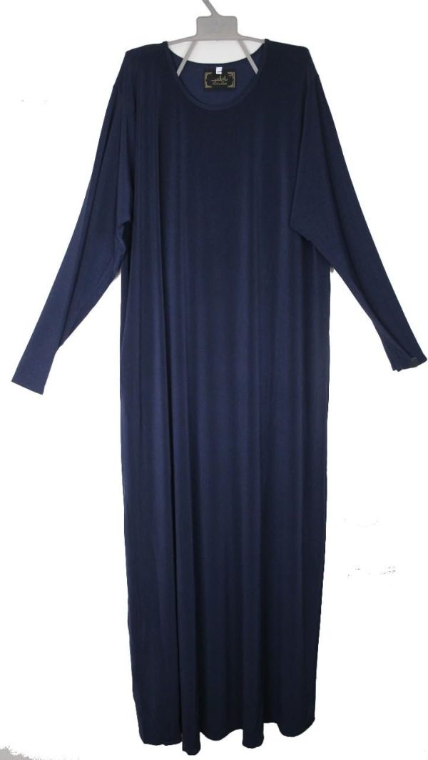 Prayer Dress Muslim Clothes for Girls Long Sleeve Abaya Islamic Kids Jilbab Jersey Stretchable (Age: 4-5 Years) Black